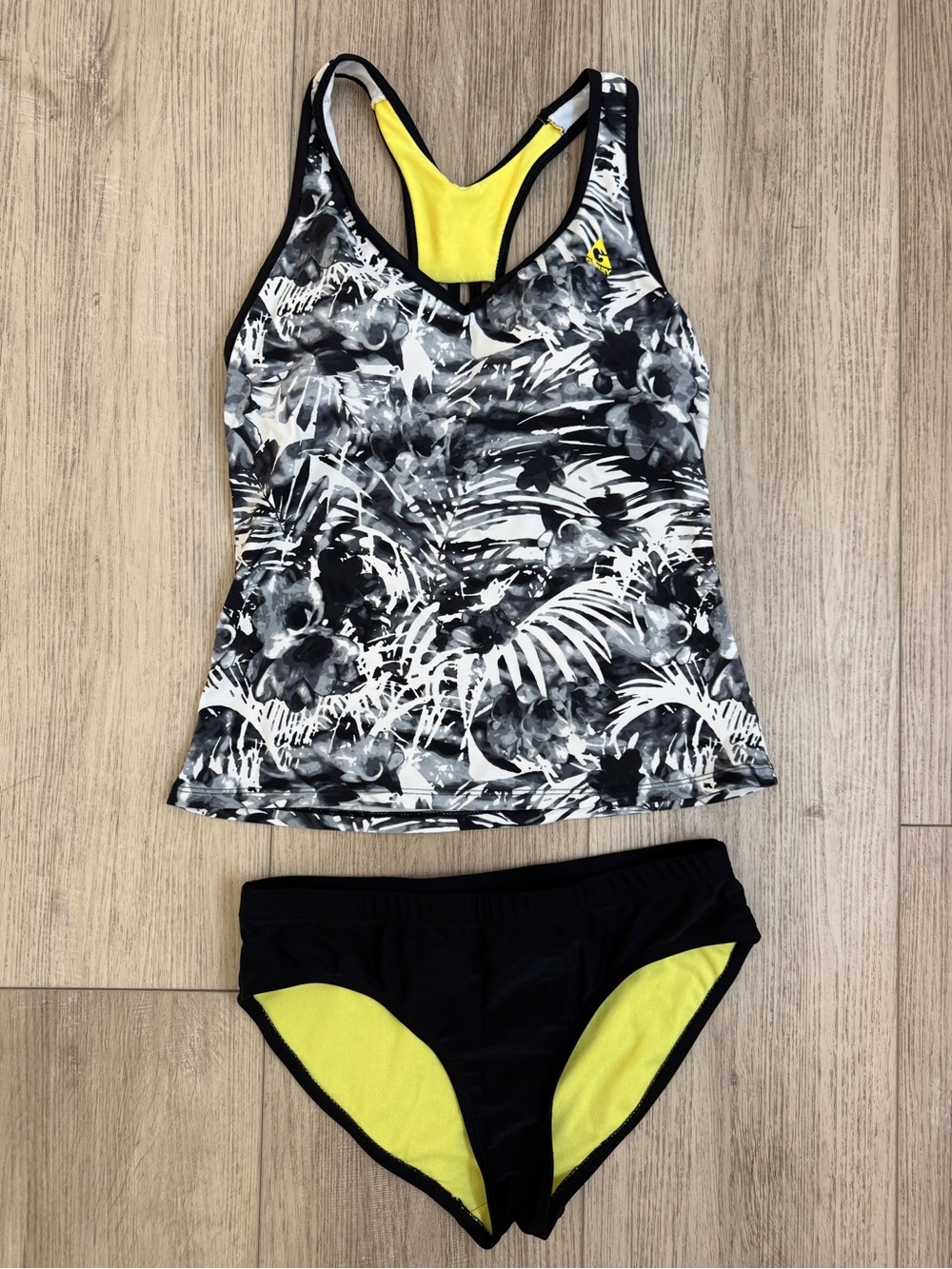 Gerry Weber Black & Yellow Floral Tankini Set